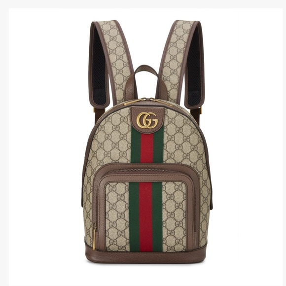 Gucci Other - GUCCI Brown GG Supreme Canvas Ophidia
Backpack Small